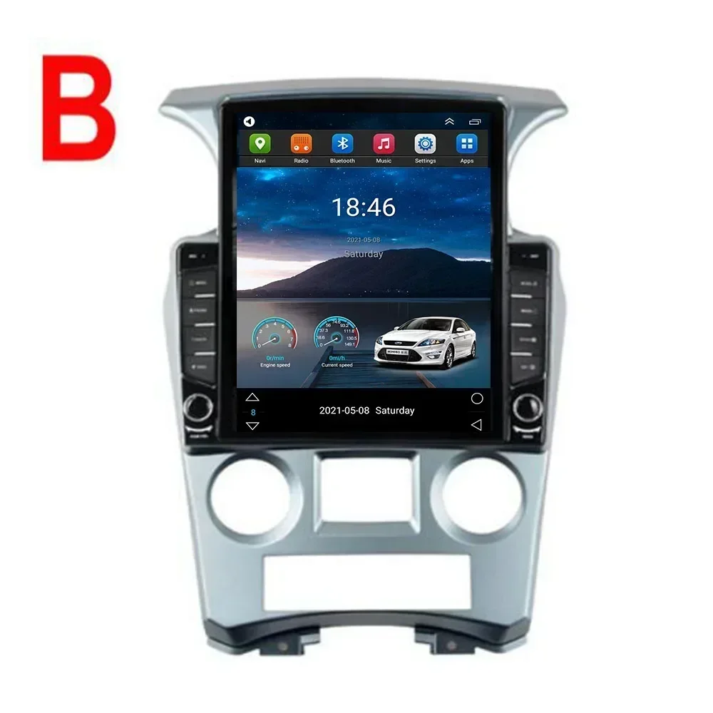 For Tesla Style 2Din Android 13 Car Radio KIA carens 2007 -2035 Multimedia Video Player GPS Stereo Carplay DSP RDS Camera