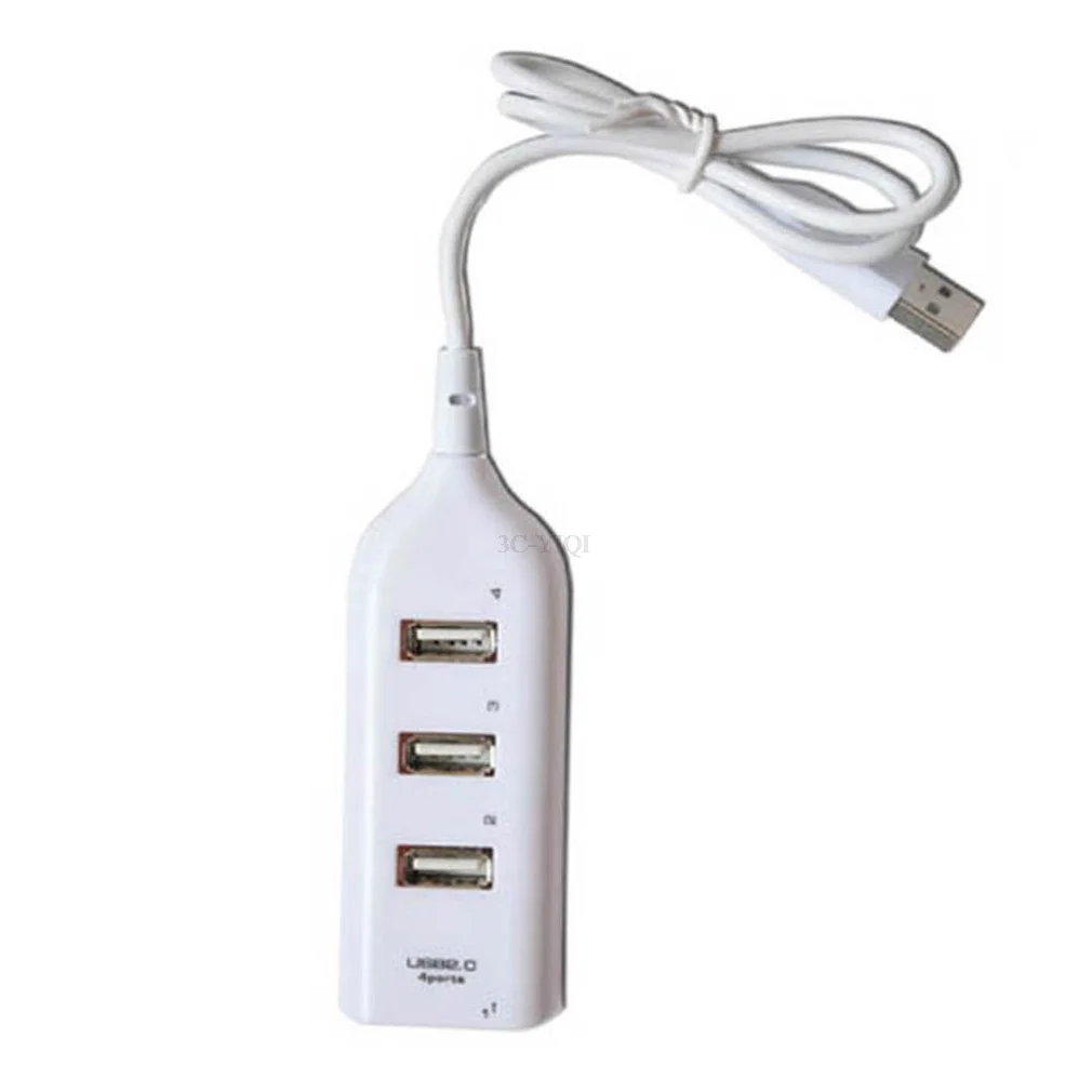 

High Speed Universal USB Hub 4 Port USB 2.0 Hub with Cable Mini Hub Socket Pattern Splitter Cable Adapter for Laptop PC