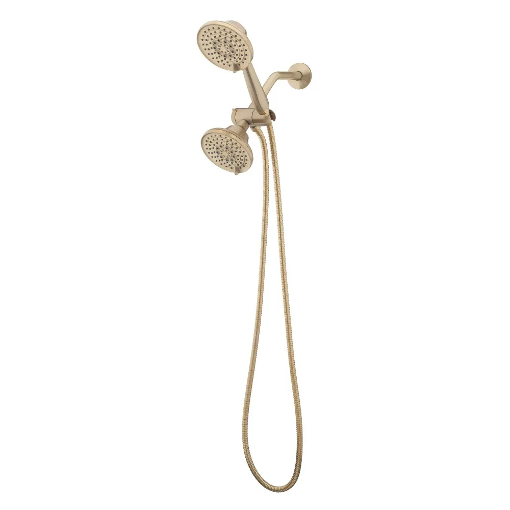 

Better Homes & Gardens Holbrook 6 Setting Combo Showerhead, Brushed Brass
