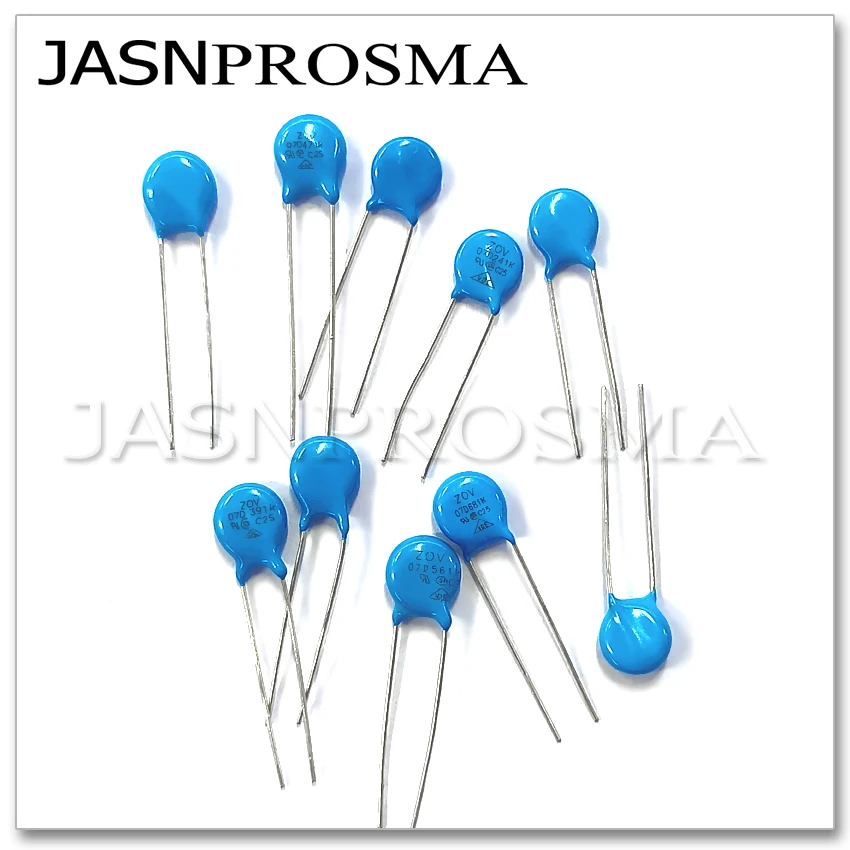 JASNPROSMA 07D820K 07D101K 07D121K 07D151K 7MM 1000PCS 82V 100V 120V 150V Varistor resistor 7D820K 7D101K 7D121K 7D151K ZOV