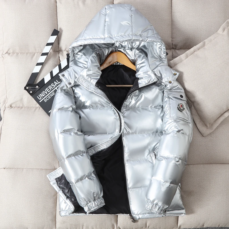 Winter Warm Men Down Coat 2022 Casual Autumn Stand Collar Puffer Thick Hat White Duck Parka Male Fashion Brand Women Down Jacket