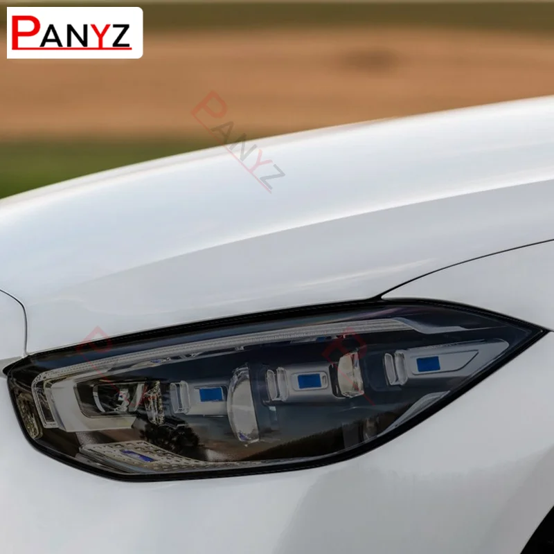 Для Mercedes Benz S Class W223 2021 автомобильная фара Защитная фронтальная пленка прозрачная