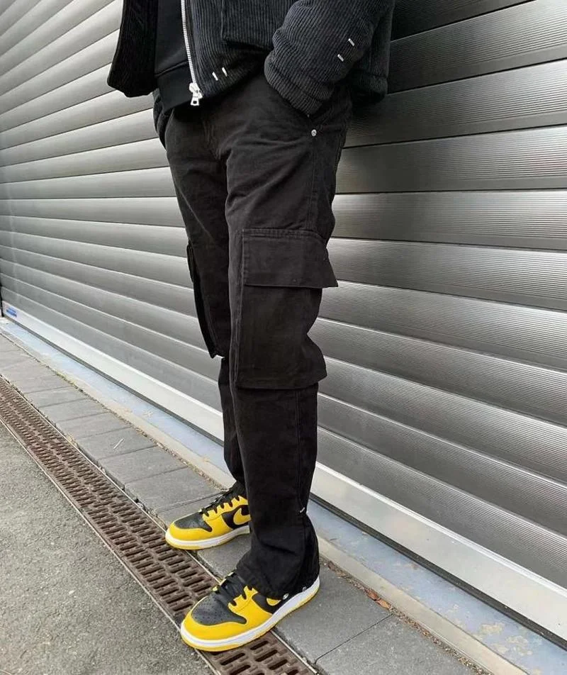 

22SS Flare Pant Cargo-Breasted Trousers Askyurself Pants Men Women EU Size Heavy Fabric Askyurself Trousers Streetwear Techwear