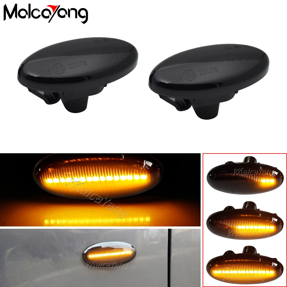 

LED Turn Signal Side Marker Light For MAZDA 2 3 5 6 BT-50 MPV Smoke Dynamic Repeater Sequential Indicator Flasher Blinker Lamp