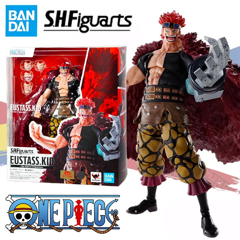 Фигурка Bandai S.H. Фигуртс SHF оригинальная цельная EUSTASS.KID Luffy Law аниме фигурка готовая