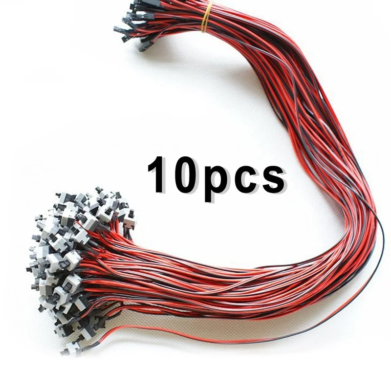 

10pcs for Computer Motherboard Power Cable Switch on/Off/Reset Button Replacement Computer Components