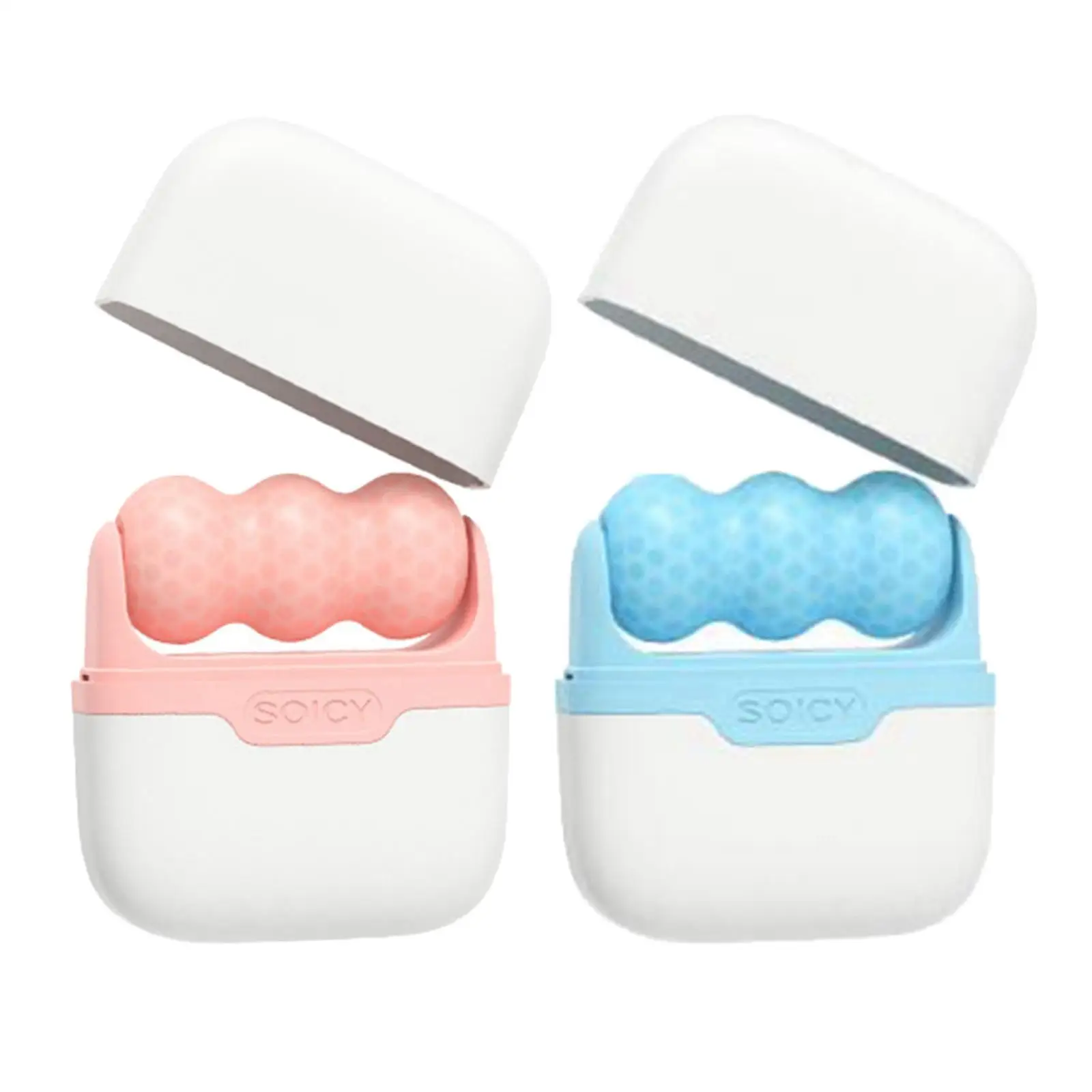 

Portable Dual Heads face roller for Face Shrink Pores Puffiness Reduce Puffiness Calm Roller for Neck