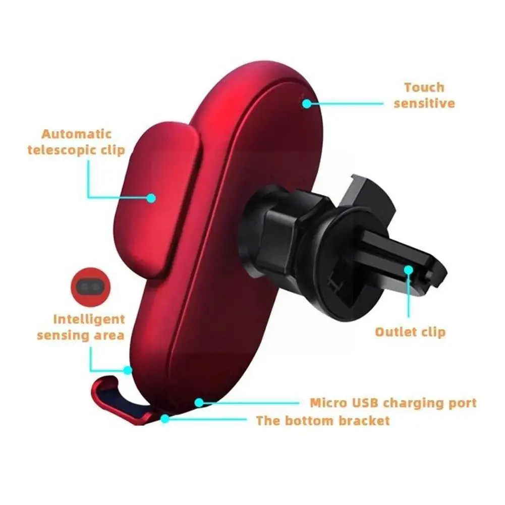 S11 Car Wireless Charger Smart Infrared Sensing Charge Fast Automatic Bracket Holder Creative Telescopic Phone U9A5 |