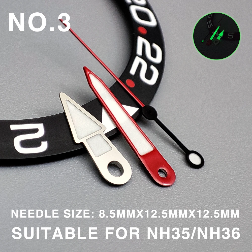 Watch Accessories NH35 Watch Hands Glow /Seahorse/ Watch Hands Suitable for NH35 NH36 Movement