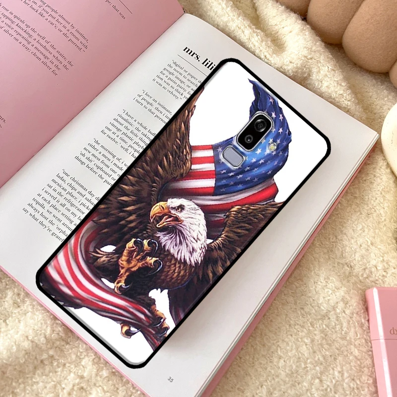 Американский флаг США чехол с орлом для Samsung Galaxy J7 J5 J3 2016 J1 A3 A5 2017 A6 A8 J4 J6 Plus A9 2018 Coque
