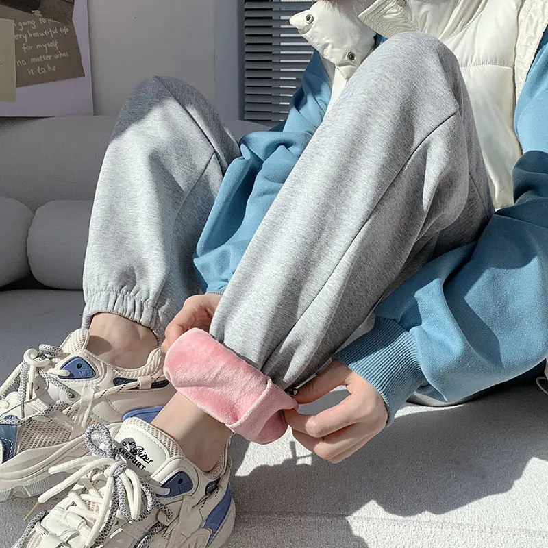 Winter Velvet Sports Pants Women Leggings Women 2022 Thick Cotton Pants Sports Leggings for Women Plus Size Casual Pants Female