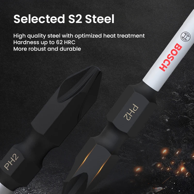 Набор бит для отвертки Bosch Ph1/2/3 Pz2/3
