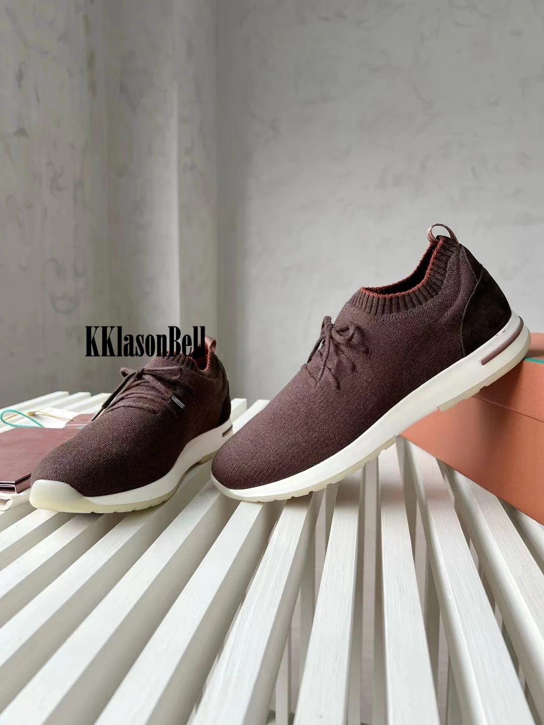 12 19 KKlasonBell Женская Шерстяная трикотажная удобная повседневная обувь на шнуровке