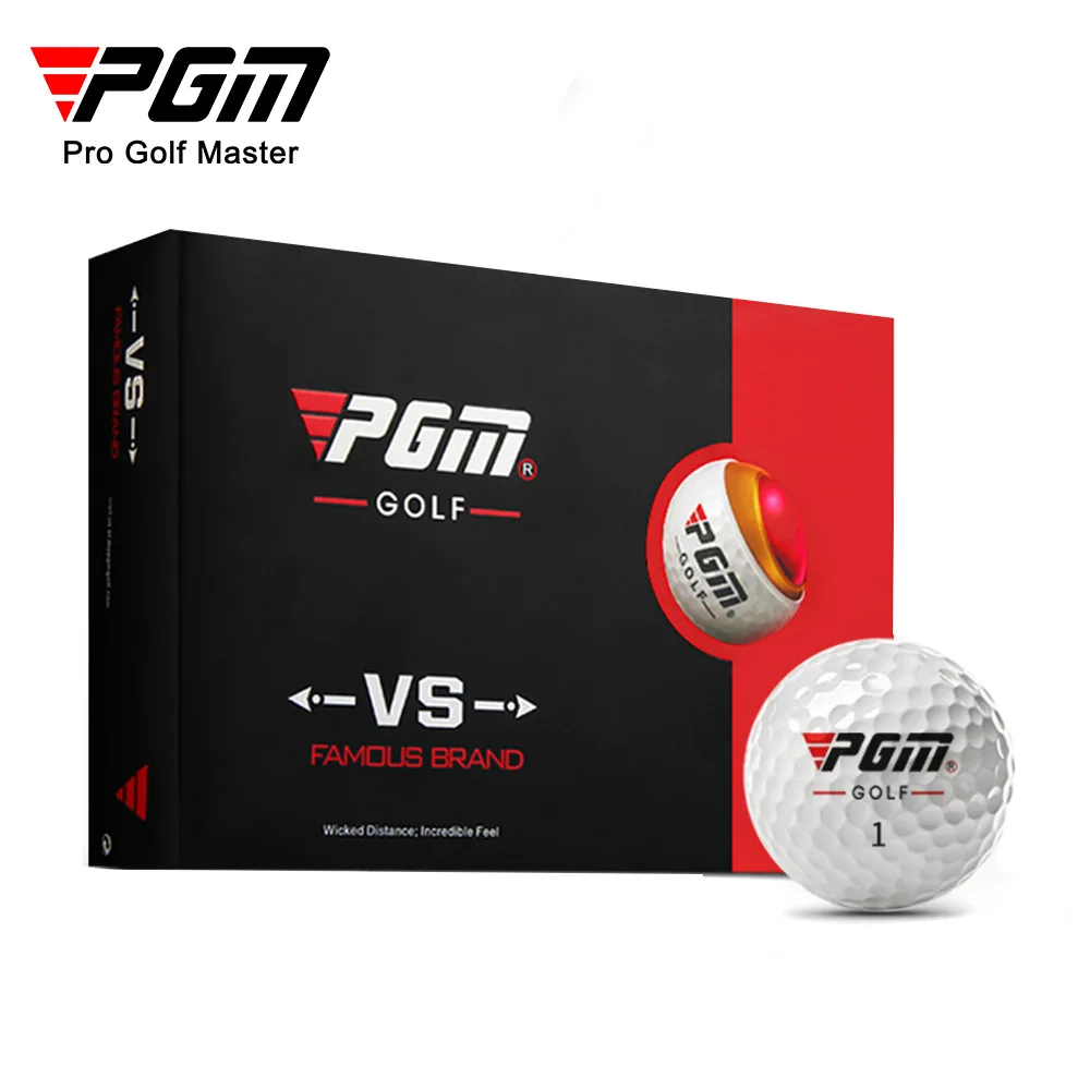 Three-layer Match Ball Gift Box Package Golf Ball Set 12pcs Set Game Use Ball Q017