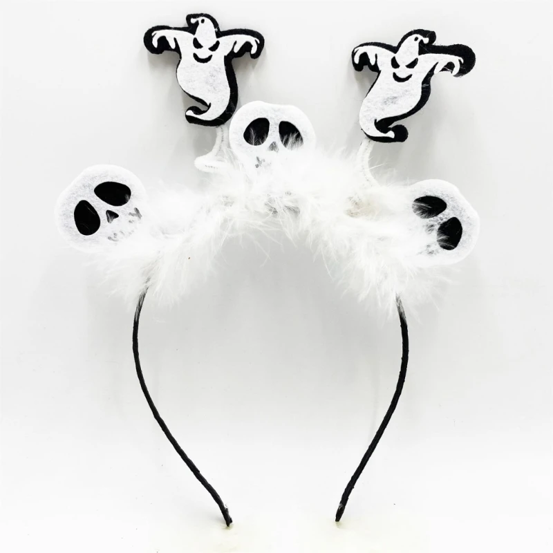 Обруч для волос в форме крыльев черепа и тыквы держатель фотосессий костюм