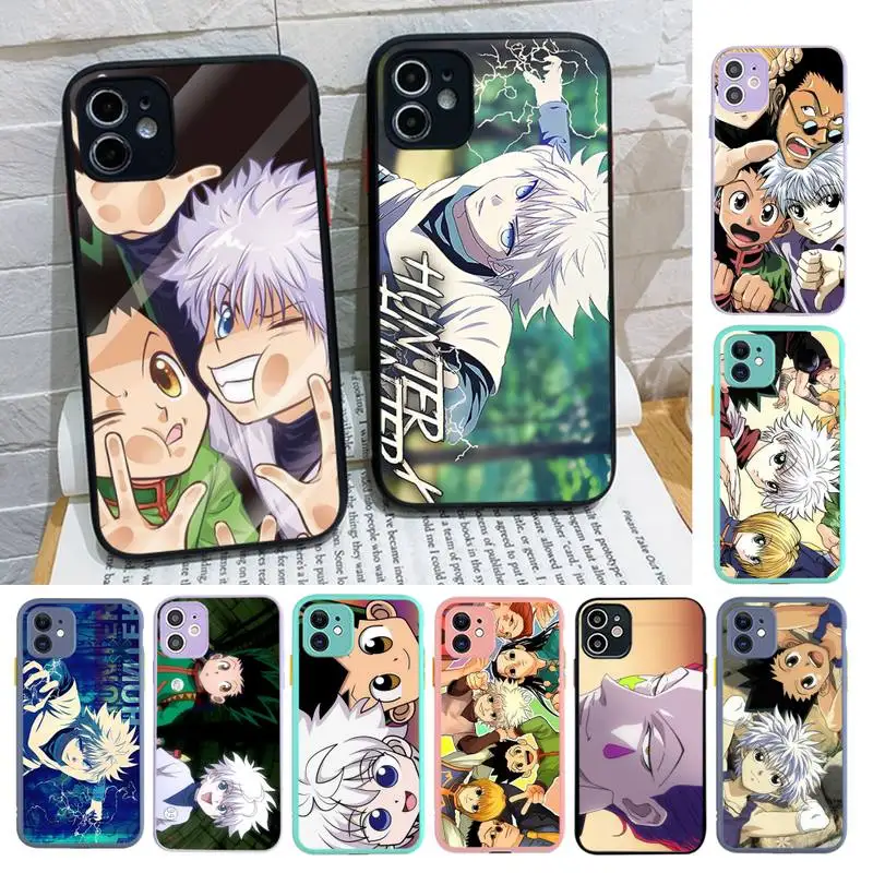 

HUNTER×HUNTER Phone Case for iPhone 14 11 12 13 Mini Pro Max 8 7 Plus X XR XS MAX Translucent Matte Cover