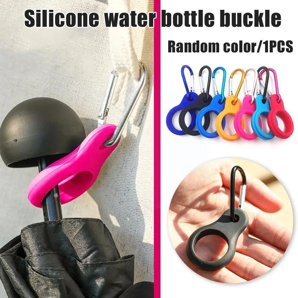 

Silicone Rubber Kettle Hanging Buckle Outdoor Sports Camping Hiking Portable Carabiner Bottle Water Hook Tool Holder R2T0