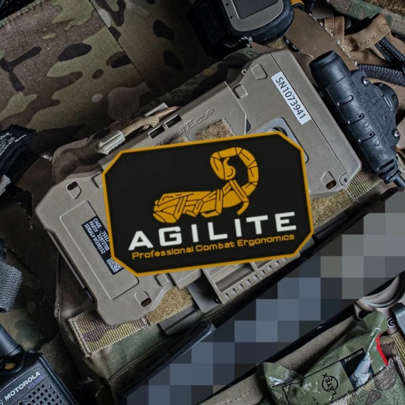 Скорпион АГИЛИТ патч светящийся боевой значок нарукавная повязка 3D ПВХ