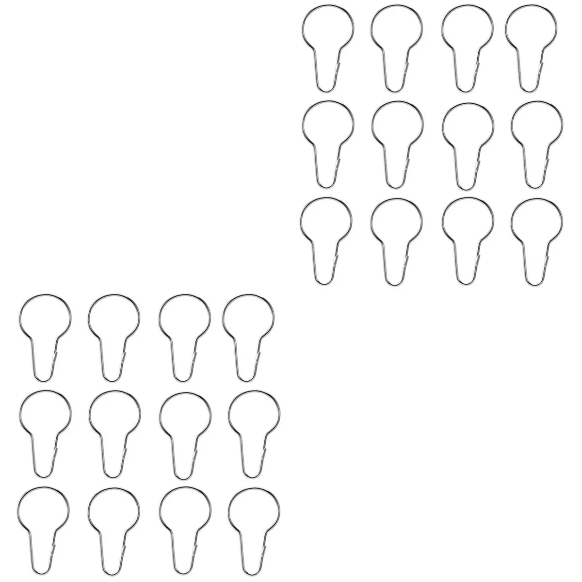 

40 Pcs Shower Curtain Gourd Buckle Curtain Buckles Gourd Shaped Hooks Shower Curtain Rings Shower Curtain Hook The Curtain Hook