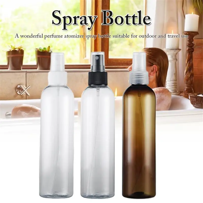 

250ml Refillable Spray Bottle For Shampoo Perfume Portable Travel Leak Proof Cosmetic Multi Use Dispenser For Lotion Soap Water