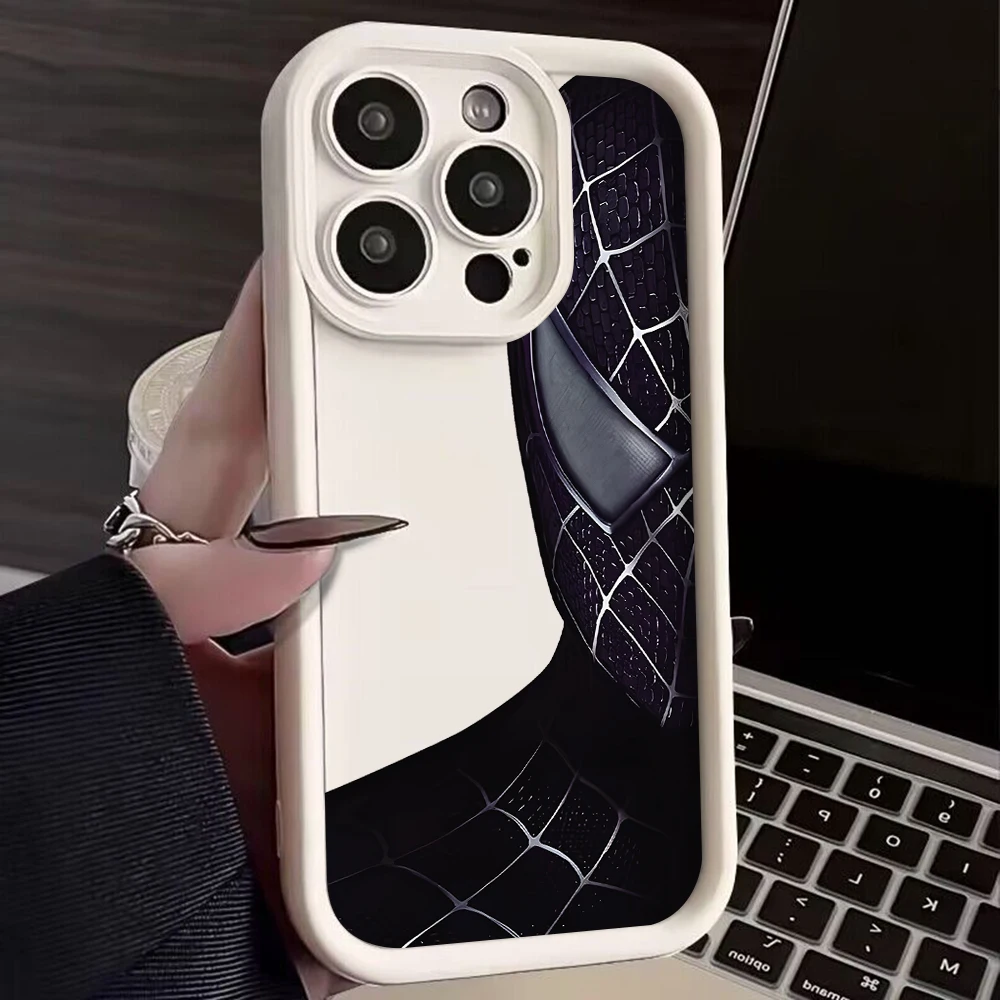 Чехол для телефона Marvels Spider-Mans Half Face vivo Y28 Y03 Y17s Y100 Y78 Y36 Y27 Y16 Y77 Y75 Y35 Y22s Y02 Y72 Y76 с мягкой