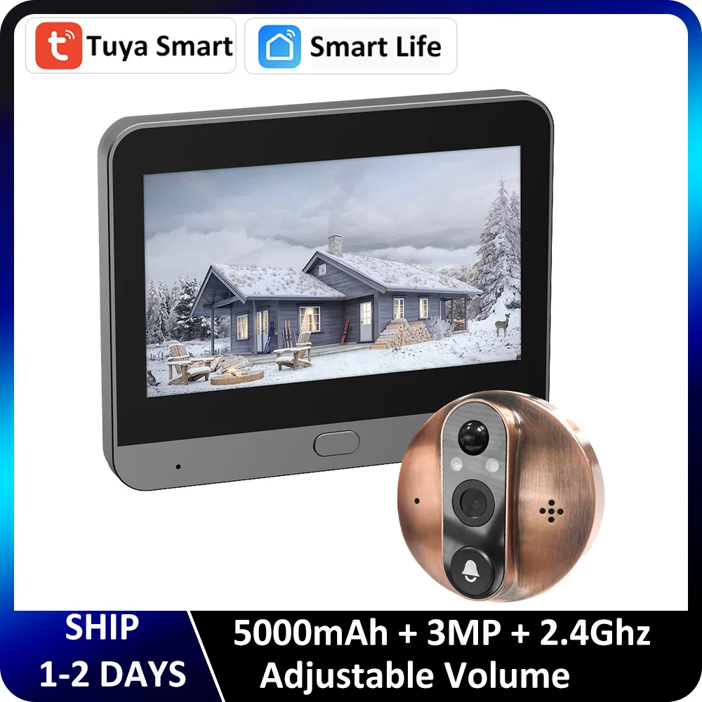 

Tuya Smart WiFi дверной звонок с камерой