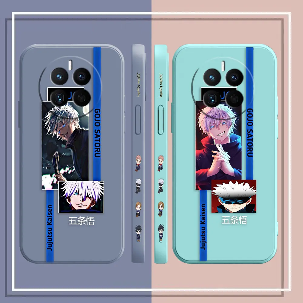 Satoru Gojo Jujutsu Kaisen Phone Case For Huawei MATE 10 20 20X 30 40 50 P20 P30 P40 P50 P60 PRO PLUS Colour Liquid Case Funda
