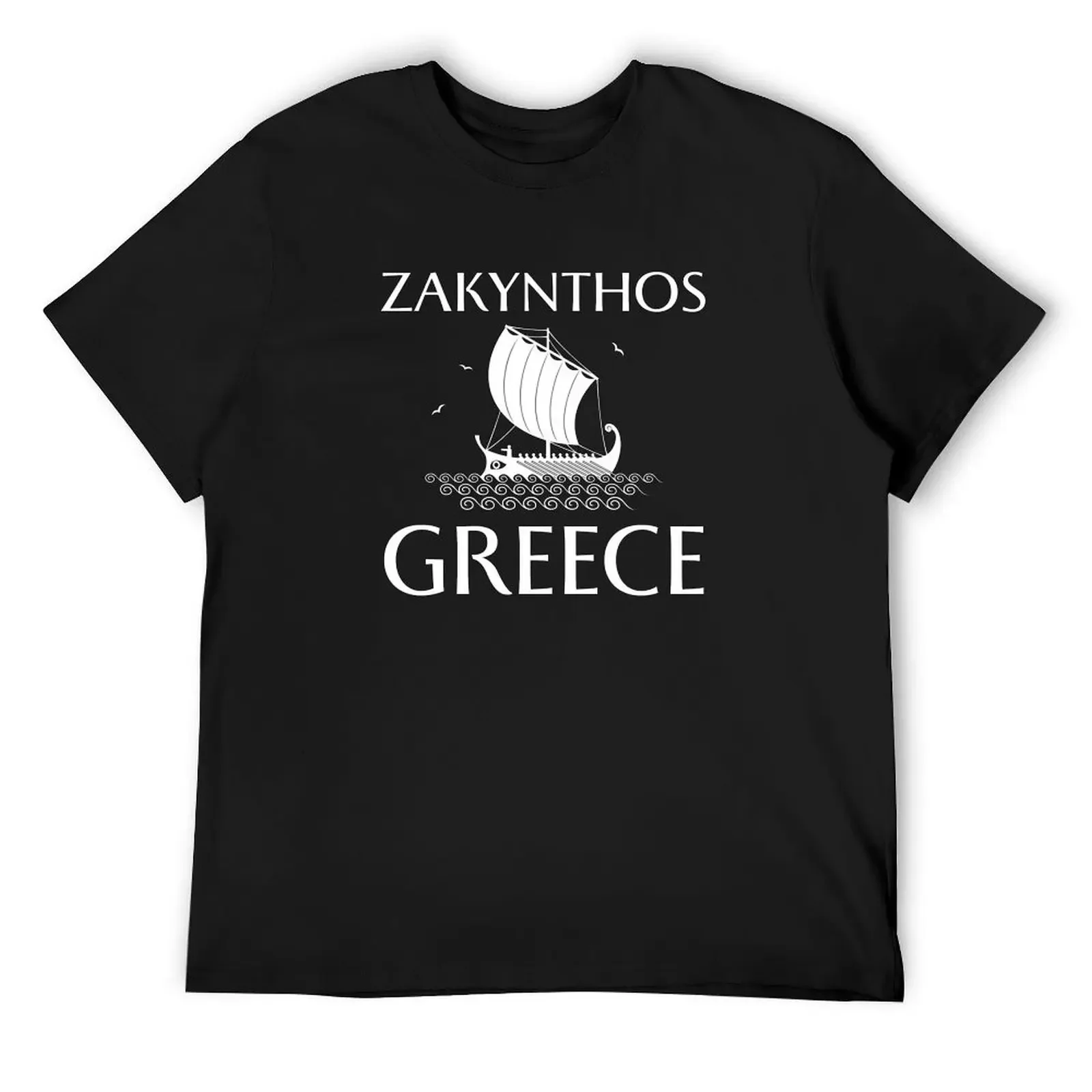 Футболка Zakynthos Island Греция уличная футболка с рисунком винтажные рубашки мужская