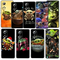 star wars the baby yoda for honor 60 50 30 20 20s 10x lite pro plus 5g magic3 play5 5t tpu soft silicone black phone case fundas