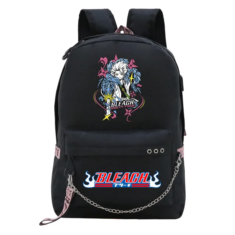 

Bleach Anime Backpacks Fashion Mens Bagpack Kids Book Bag Manga School Bags for Boys Girls Notebook Bag 2023 Mochila Feminina