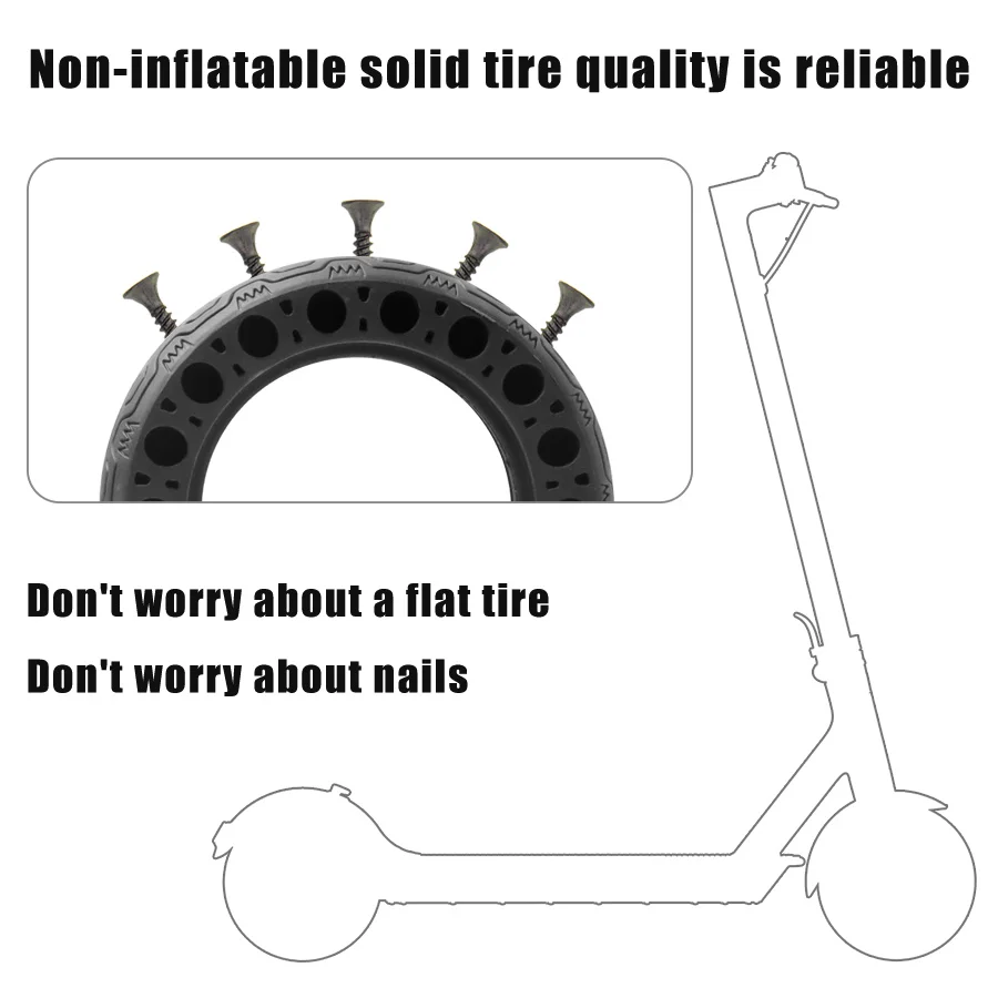 Твердые Амортизаторы 200x50 8x2t Для Заднего Колеса Электрического Скутера Speedway Mini 4