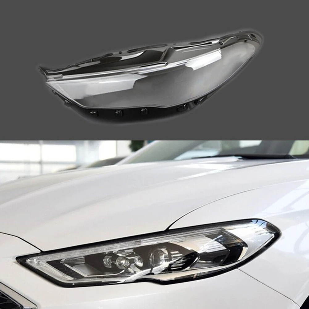 

For Ford Mondeo 2017 2018 2019 Headlight Transparent Lampshade Head Light Cover Lamp Shell Headlights Lens ,Left