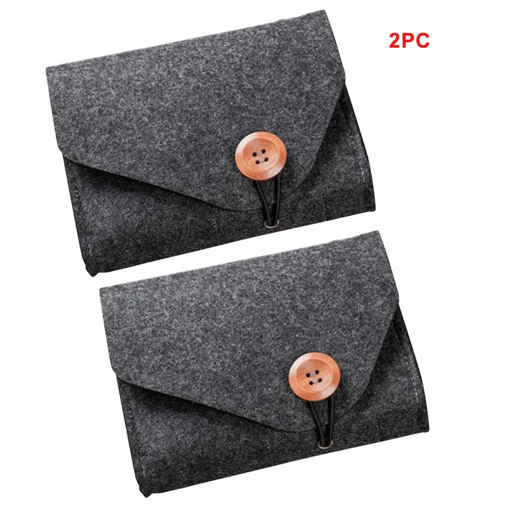 

New Fashion Power Bank Storage Bag Mini Felt Pouch For Data Cable Mouse Travel Organizer Electronic Gadgets Organizador