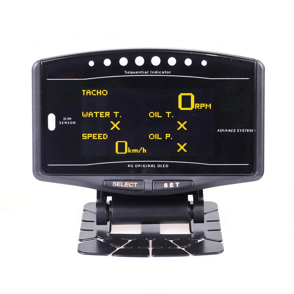 

Универсальный автоматический датчик 10 в 1, новая версия DEFII Advance ZD Link Meter, цифровой тахометр, вольт, скорость, температура воды, масло, прес, повышение