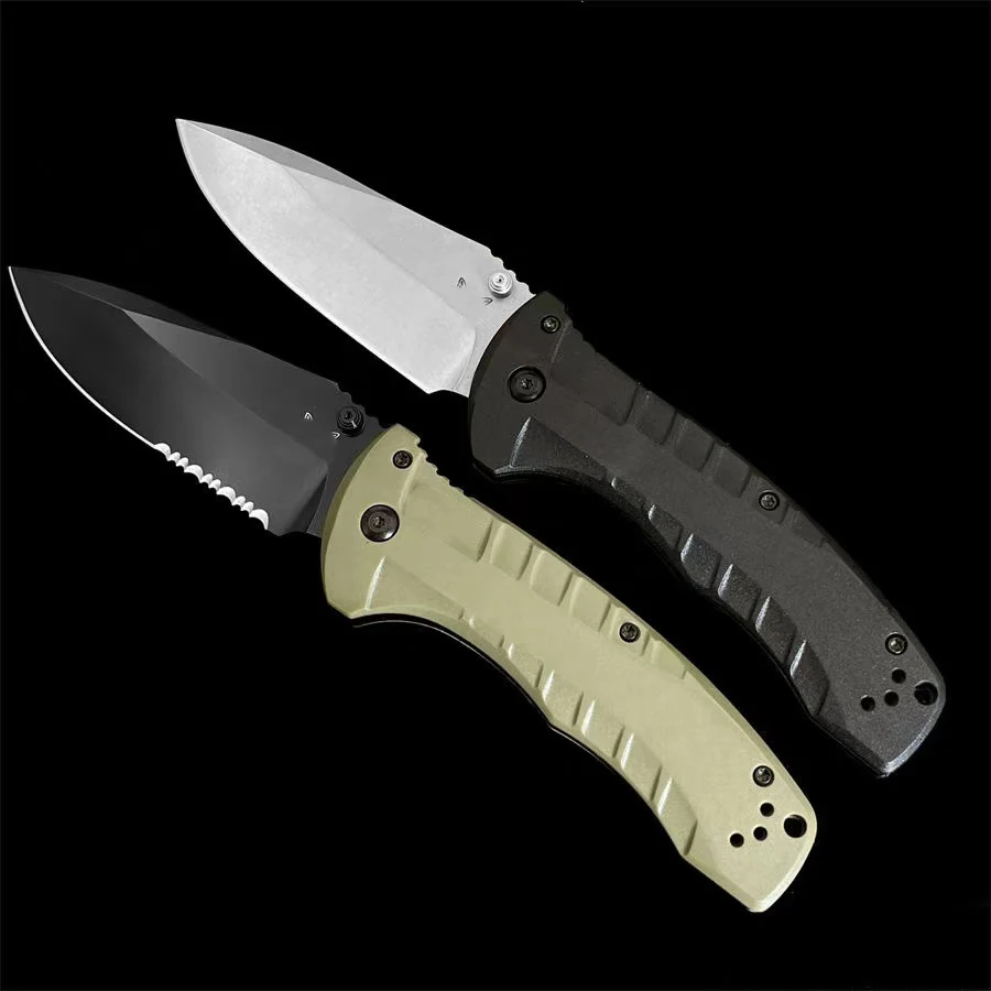

High Quality BM 980 Folding Knife Glass Fiber Handle Outdoor Camping Tactical Safety Defense Pocket Knives Portable EDC Tool