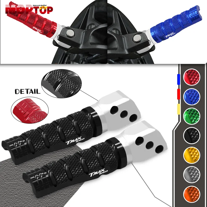 

For YAMAHA TMAX530 TMAX560 TMAX 530 DX/SX Tmax 560 TECHMAX New Motorcycle Footpeg Rear Passenger Footrests Foot Pegs Pedals tmax