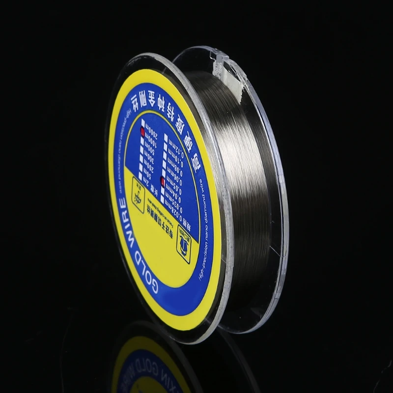 

0.04/0.05/0.06/0.08/0.1mm High Strength Alloy Gold Molybdenum Wire Cutting Line for Mobile Phone LCD Screen Separator