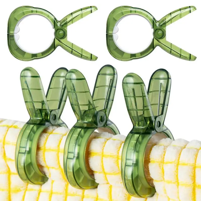 

Cartoon Clothespins Powerful Rabbit Shape Quilt Fixed Clip 5PCS Clothing Quilt Holder Clip Strong Grip Holder Silicone Pad