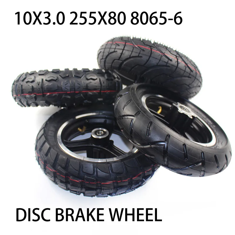 

80/65-6 10x3.0 Tire 255x80 Wheel Hub For 10 Inch Electric Scooter Zero 10x Dualtron Kugoo M4 Thickened And Widened Tire