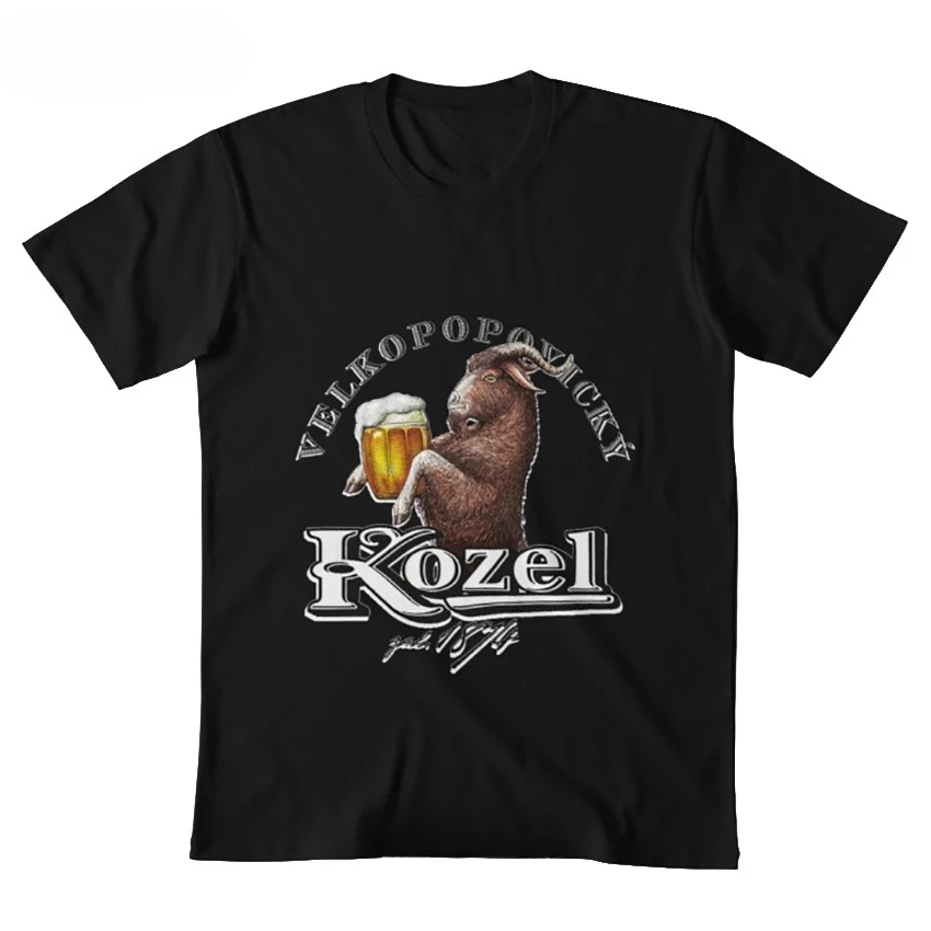 Kozel логотип чешского лагеря футболка kozel lager пива Чешская Коза пинт бренд алкоголь