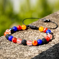 nature stone beads bracelet fashion charm %e2%80%8bround chain beads jewelry for women friend gift beadsadjustable accessories 8mm