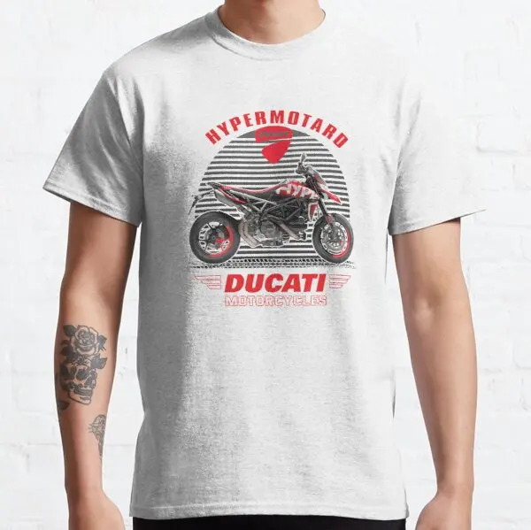 

Graphic Designer Apparel and Accessories of DUCATI HYPERMOTARD 950 RVE t shirt for Benelli BMW Gilera Ghezzi HONDA CCM AC