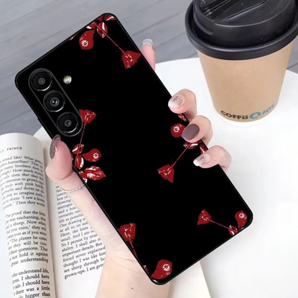 D-DepecheD band M-ModeS Phone Case For Samsung S 25 24 21 22 23 30 20 Ultra Plus Fe Lite Note 10 9 5G Black Soft