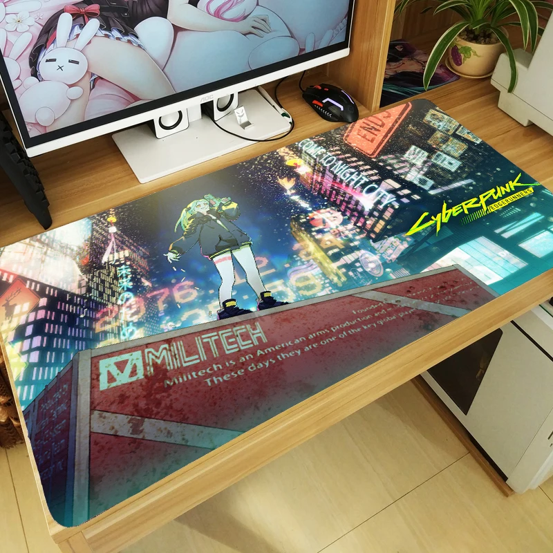 

Anime CYBERPUNK EDGERUNNERS David Lucy Rebecca Anti-slip Mouse Pad Mice Mat Keyboard Mat Otaku Thicken Large Gaming Playmat