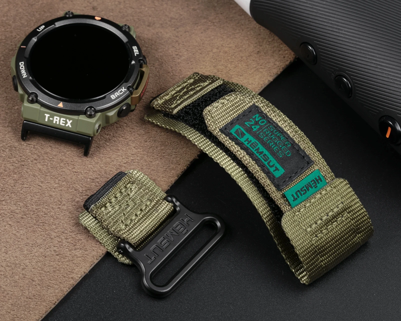 Hemsut Nylon Watch Band for Amazfit T-Rex 2 Replacement Straps for Amazfit T Rex Pro