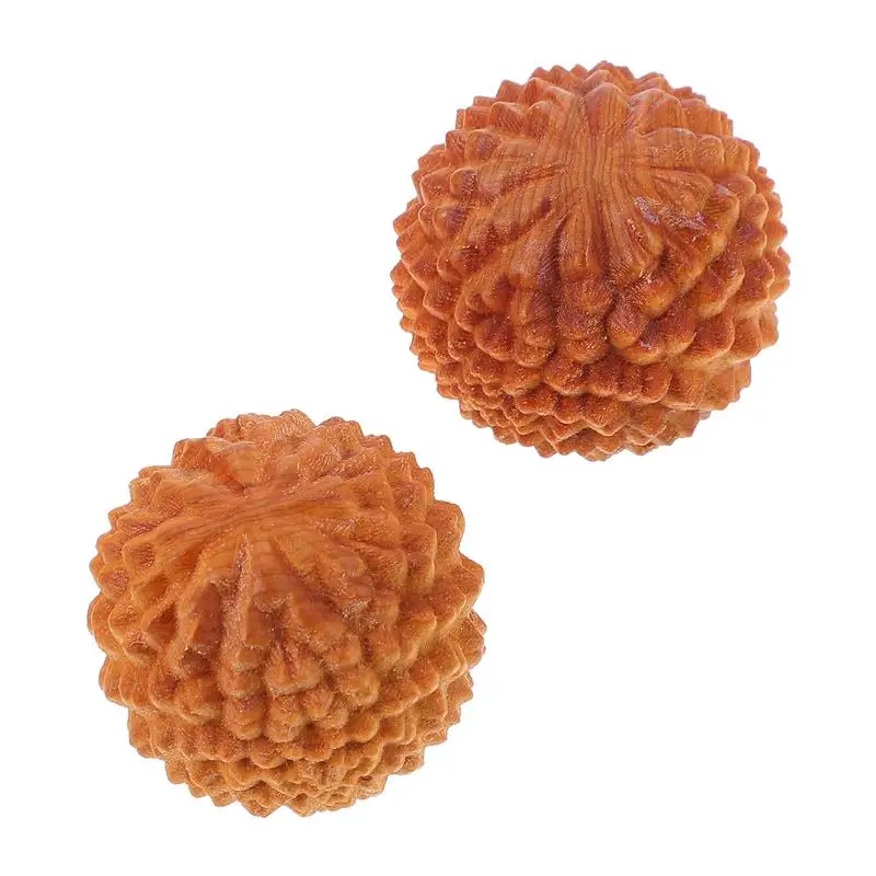 

2Pcs Wood massage balls Hand Massage Balls Rolling Hand MassagerYoga Balls Trigger Points Balls Muscle Roller Balls
