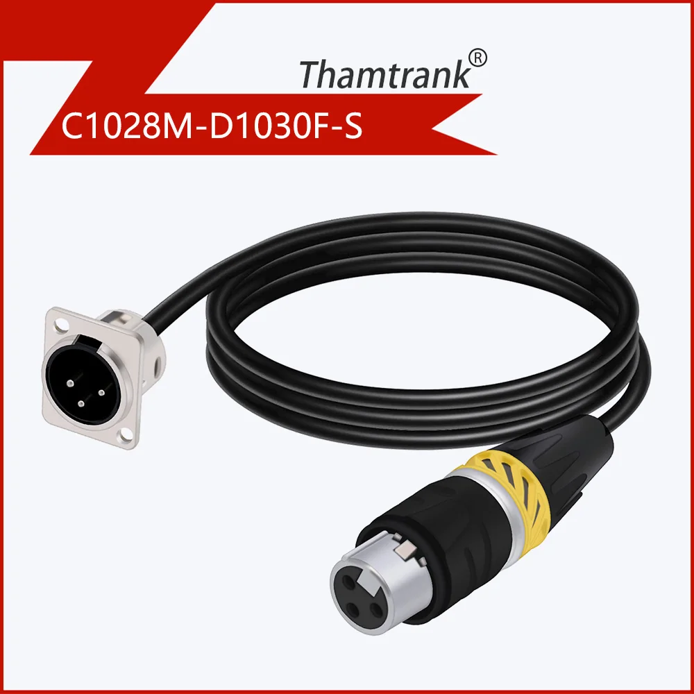 

Thamtrank XLR адаптер для панели, 3-контактный, водонепроницаемый
