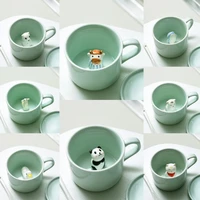 convenient juice mug eye catching long lasting creative animal decor milk cup water mug water mug