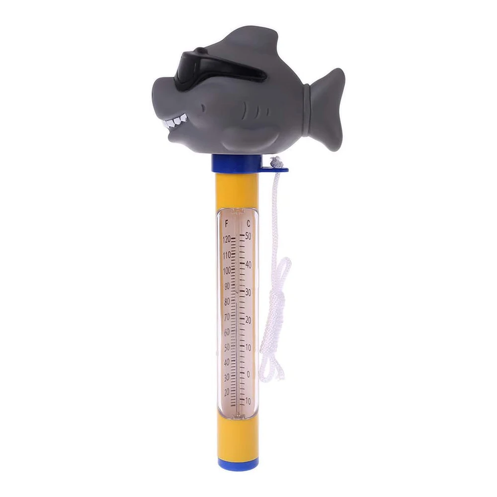 

[US STOCK] Cartoon Floating Swimming Pool Thermometer Durable Thermometer with String for Spa pools at both F ° and C °