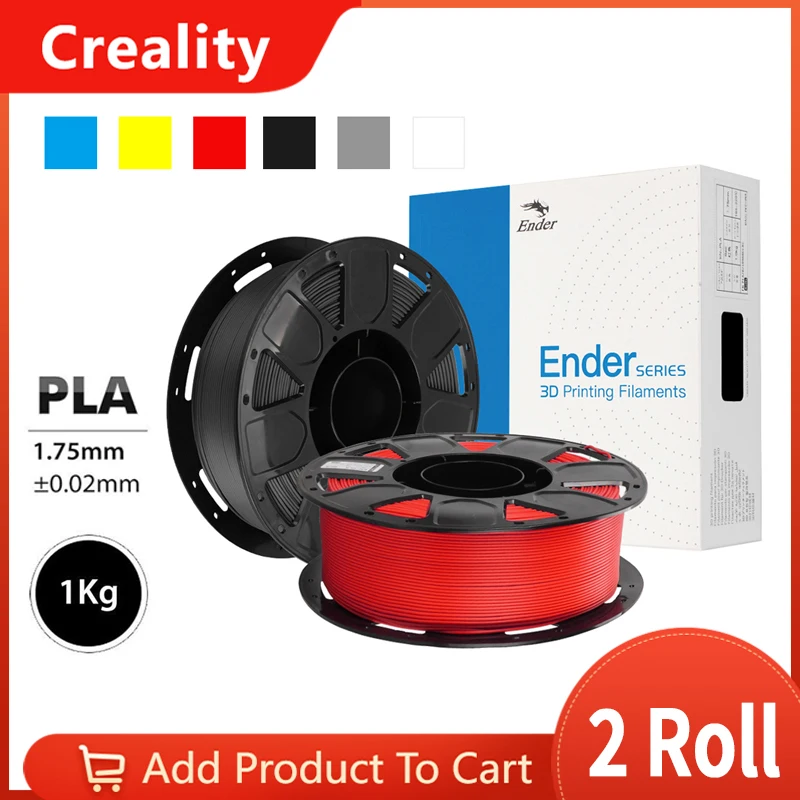 

Original 2KG CREALITY 3D Printer 1.75mm PLA Filament Plastic Consumables For Ender 3 Ender 3 V2 Ender S1 Pro 3D Printer Printer